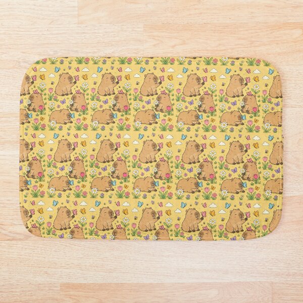 Item preview, Capybara Butterfly Garden Pattern designed and sold by Soft Berry Studio.