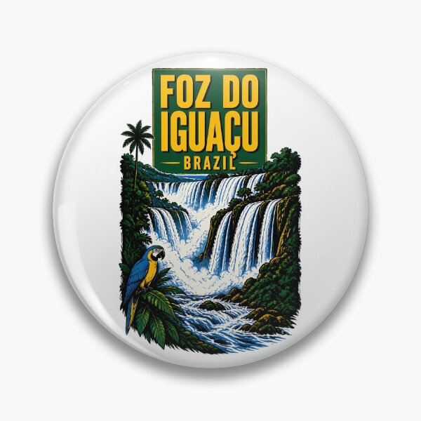 Item preview, Foz Do Iguacu Brazil Vintage Travel Tourism designed and sold by TravelersGems.