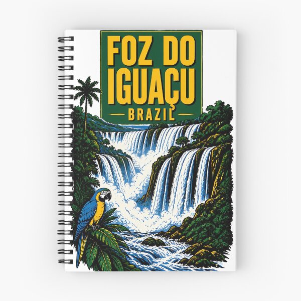 Item preview, Foz Do Iguacu Brazil Vintage Travel Tourism designed and sold by TravelersGems.