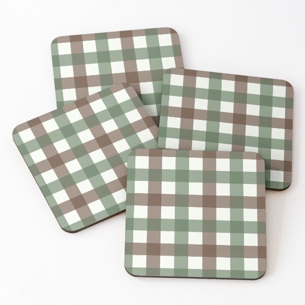 Item preview, Brown and green grandma plaid skirt pattern designed and sold by rovan-hamdy.