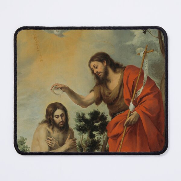 Item preview, The Baptism of Christ | Bartolomé Esteban Murillo designed and sold by Oliveirallan.