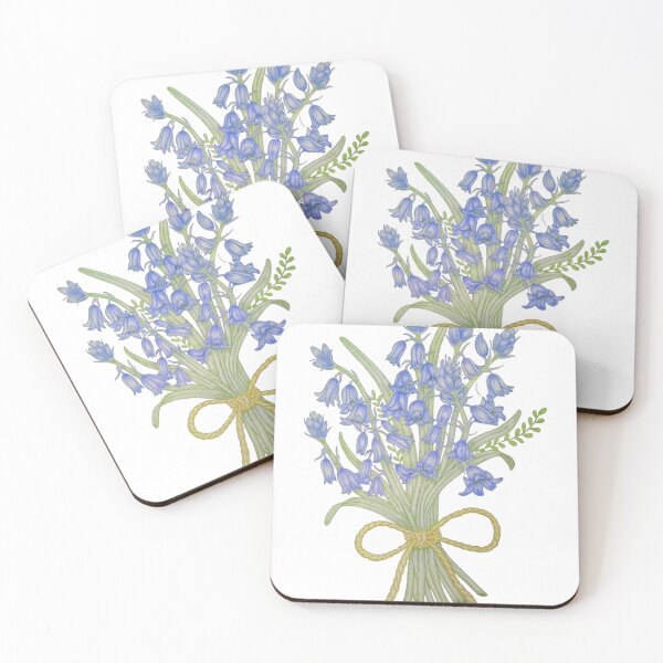 Item preview, Bluebell Bouquet Botanical Illustration - Blue Wildflower PNG Art designed and sold by calmcolourprint.