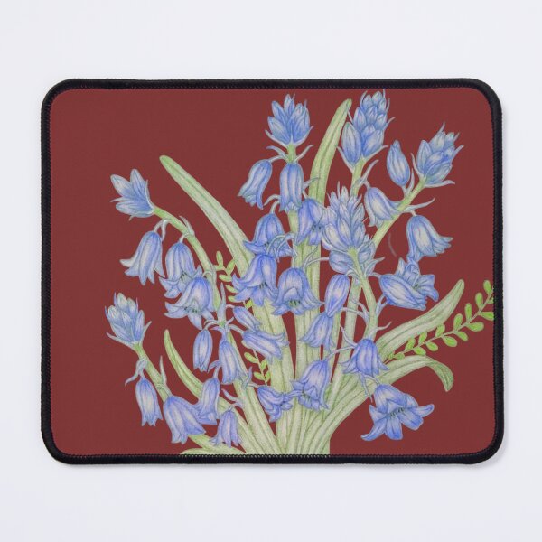 Item preview, Bluebell Bouquet Botanical Illustration - Blue Wildflower PNG Art designed and sold by calmcolourprint.
