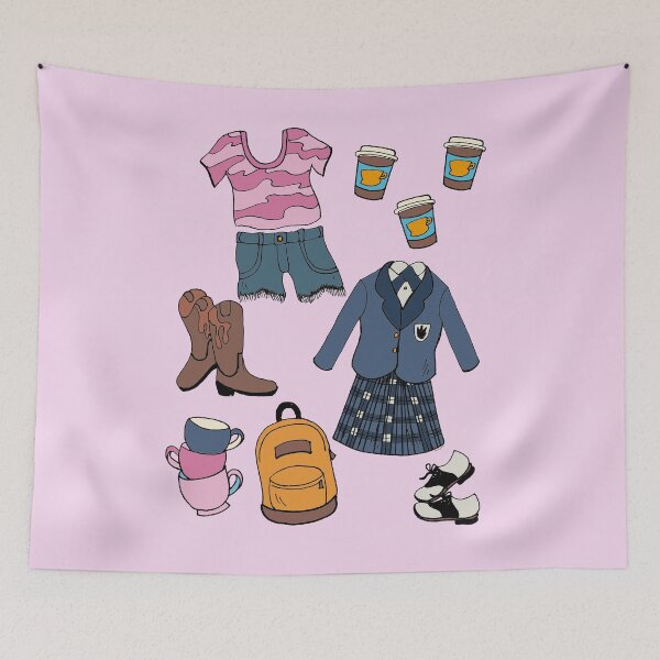 Item preview, Conjunto para el día de la colada - Ilustración de un atuendo retro designed and sold by ThaisMelo.