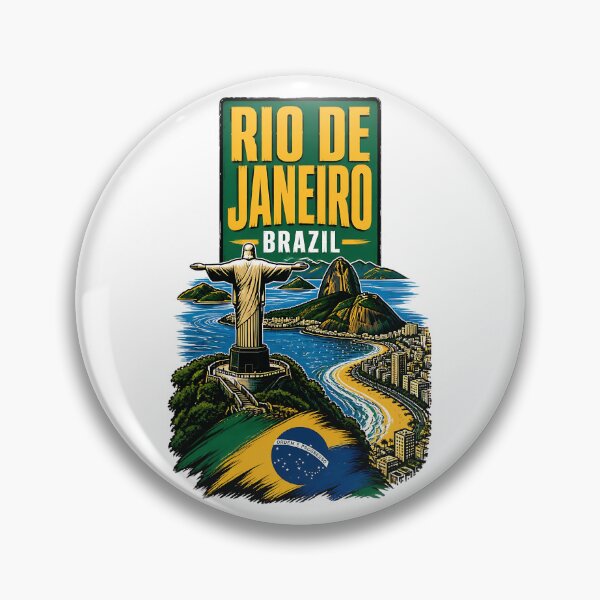 Item preview, Rio De Janeiro Brazil Vintage Travel Tourism designed and sold by TravelersGems.