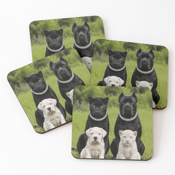 Item preview, Panther Cane Corso with albino little ones designed and sold by MackandTeez.