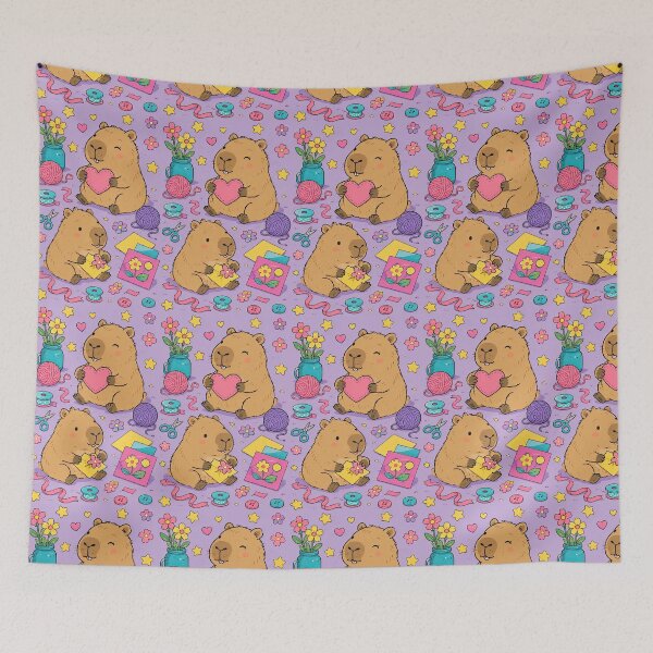 Item preview, Capybara Cozy Craft Pattern designed and sold by Soft Berry Studio.