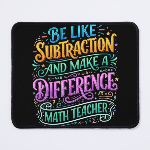Item preview, Be Like Subtraction and Make A Difference Math Teacher designed and sold by Zbixu.