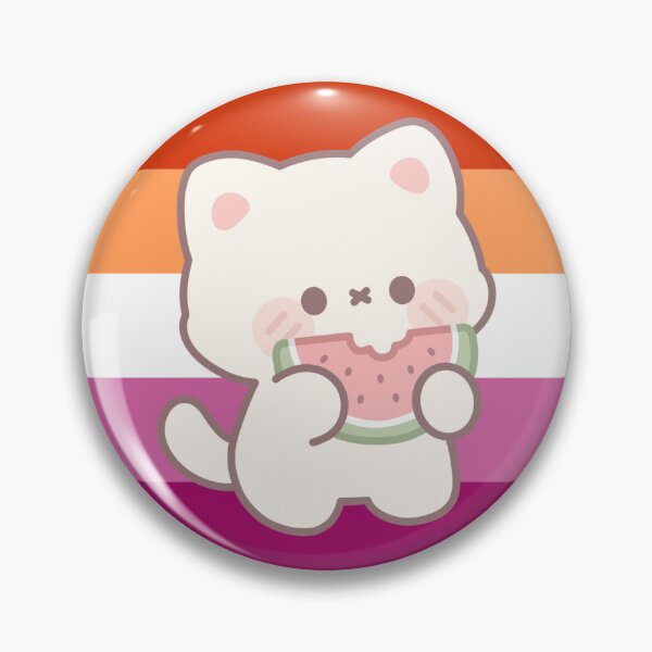 Item preview, Lesbian WLW Pride Watermelon Cat  designed and sold by rilamofushop.