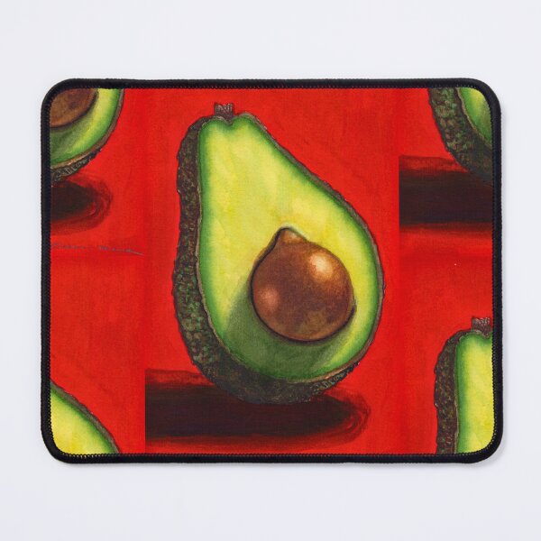 Item preview, Avocado Half Still Life: Watercolour and Gouache Study designed and sold by ArithraStudio.