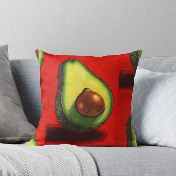 Item preview, Avocado Half Still Life: Watercolour and Gouache Study designed and sold by ArithraStudio.