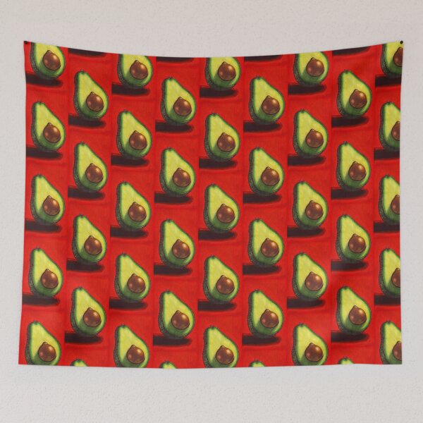 Item preview, Avocado Half Still Life: Watercolour and Gouache Study designed and sold by ArithraStudio.
