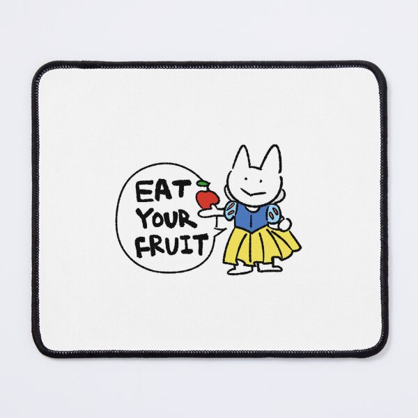 Item preview, Eat Your Fruit Cat Sticker – Cute Apple Kitty, Snow White Inspired Cat, Kawaii designed and sold by lazydayz16.