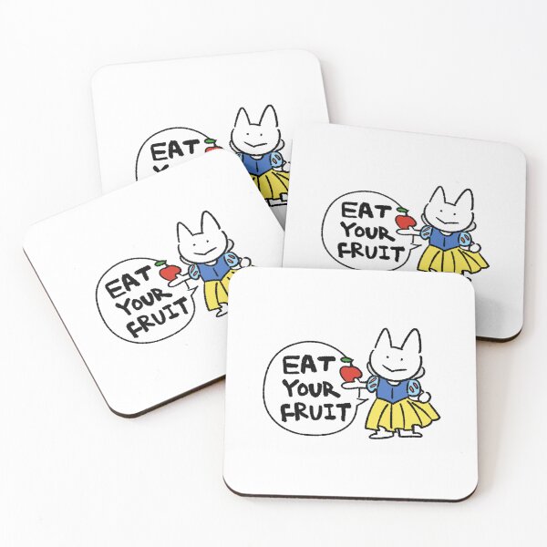 Item preview, Eat Your Fruit Cat Sticker – Cute Apple Kitty, Snow White Inspired Cat, Kawaii designed and sold by lazydayz16.