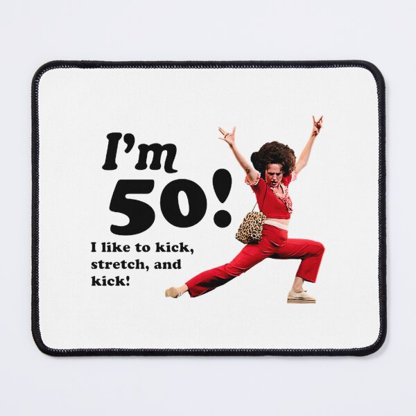 Item preview, Fifty And Fabulous Retro Kick And Stretch Vintage Fitness Design | Best Buy designed and sold by MordecaiBot.