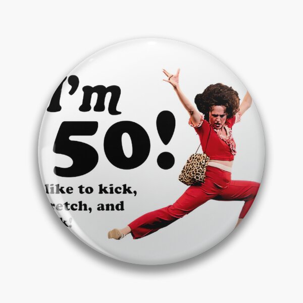 Item preview, Fifty And Fabulous Retro Kick And Stretch Vintage Fitness Design | Best Buy designed and sold by MordecaiBot.