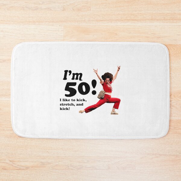 Item preview, Fifty And Fabulous Retro Kick And Stretch Vintage Fitness Design | Best Buy designed and sold by MordecaiBot.