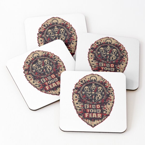 Item preview, Find Your Fear Ghostly Compass Halloween Emblem designed and sold by GabeMountainArt.