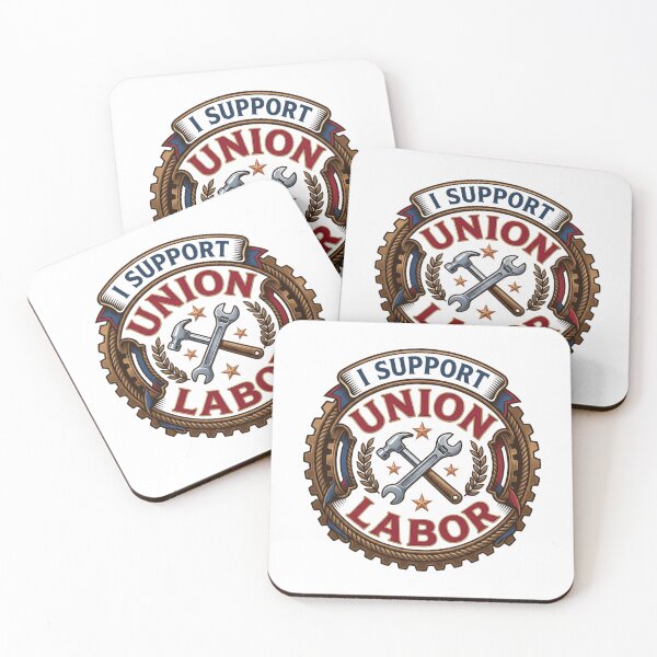 Item preview, Vintage Union Labor Shirt - Bronze Shield Support Tee designed and sold by relso.