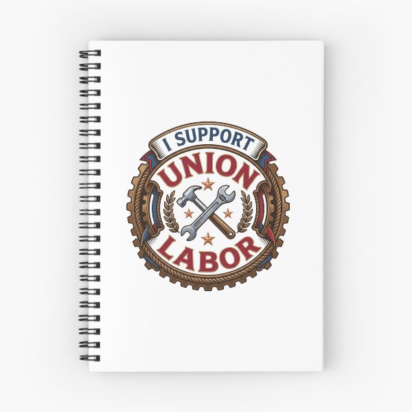 Item preview, Vintage Union Labor Shirt - Bronze Shield Support Tee designed and sold by relso.
