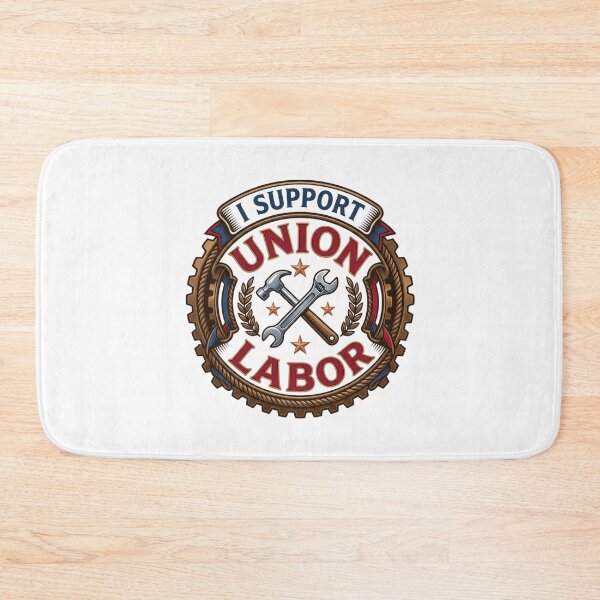Item preview, Vintage Union Labor Shirt - Bronze Shield Support Tee designed and sold by relso.