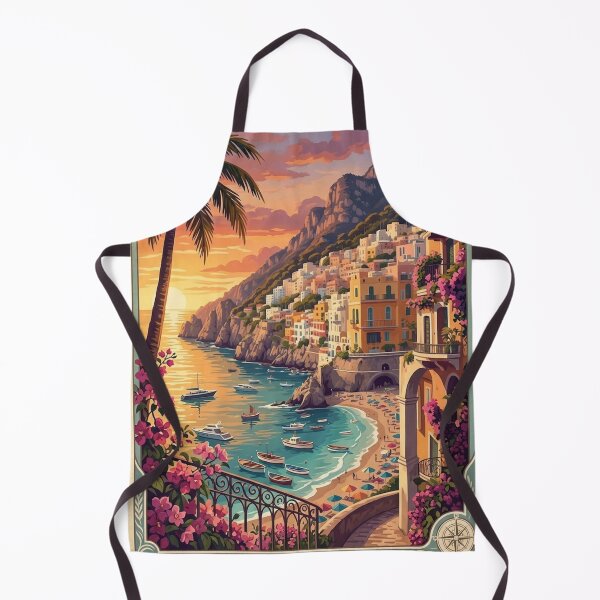 Item preview, Capri Italy Original Custom Vintage Poster Wall Art Design Pillow Gift designed and sold by Cool Robot Bro..