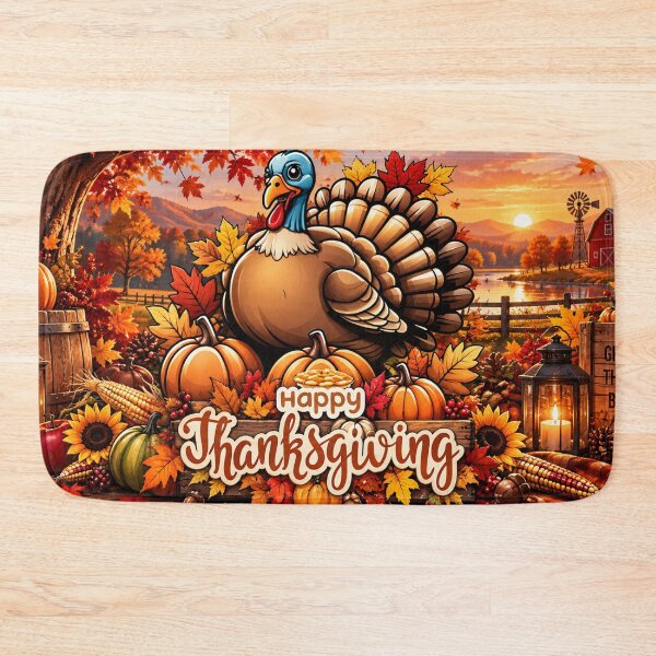 Item preview, Happy Thanksgiving: Grateful Thankful Blessed designed and sold by Fei Long Design Hub.