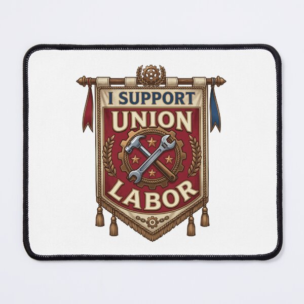 Item preview, Labor Day Union Shirt - I Support Union Labor Badge Tee designed and sold by relso.