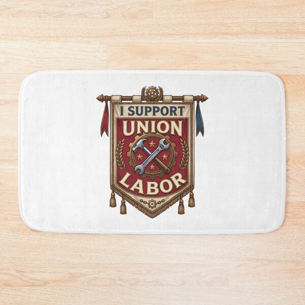 Item preview, Labor Day Union Shirt - I Support Union Labor Badge Tee designed and sold by relso.