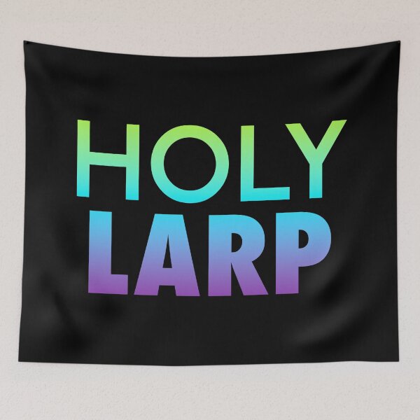 Item preview, Holy Larp, Neon Blue designed and sold by Memes N Lore .
