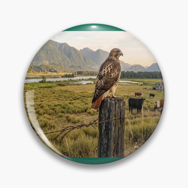 Item preview, red tailed hawk designed and sold by GAWPAWshop.