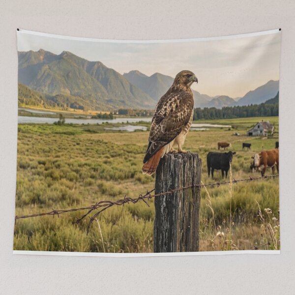 Item preview, red tailed hawk designed and sold by GAWPAWshop.