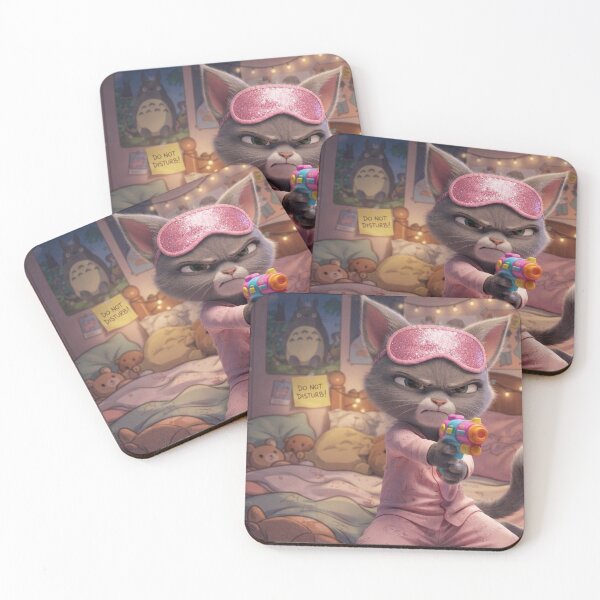 Item preview, Do Not Disturb Funny Angry Cat Cartoon Art designed and sold by AfresStudio.