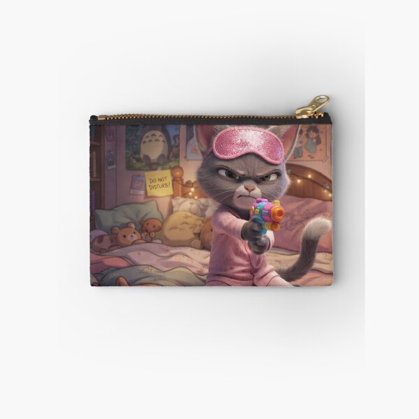 Item preview, Do Not Disturb Funny Angry Cat Cartoon Art designed and sold by AfresStudio.