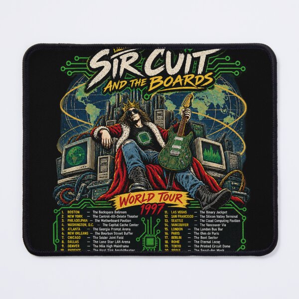 Item preview, Sir Cuit and the Boards World Tour 1997 Retro Tech Rock designed and sold by Imaginary-Sound.