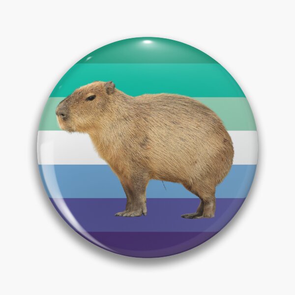 Item preview, Gay MLM Pride Capybara designed and sold by rilamofushop.