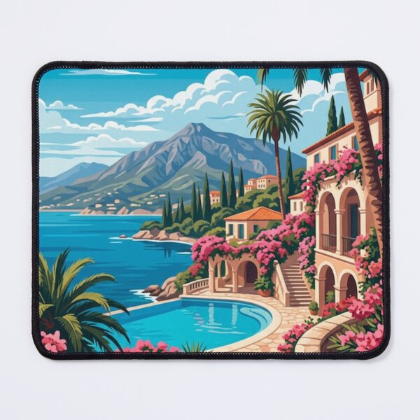 Item preview, Marbella Spain Original Custom Vintage Poster Wall Art Design Pillow Gift designed and sold by Cool Robot Bro..