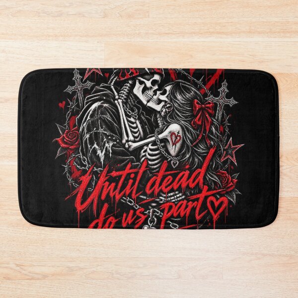 Item preview, Until Death Do Us Part - Gothic Skeleton Lovers Halloween Illustration  designed and sold by wilnickvisuals.