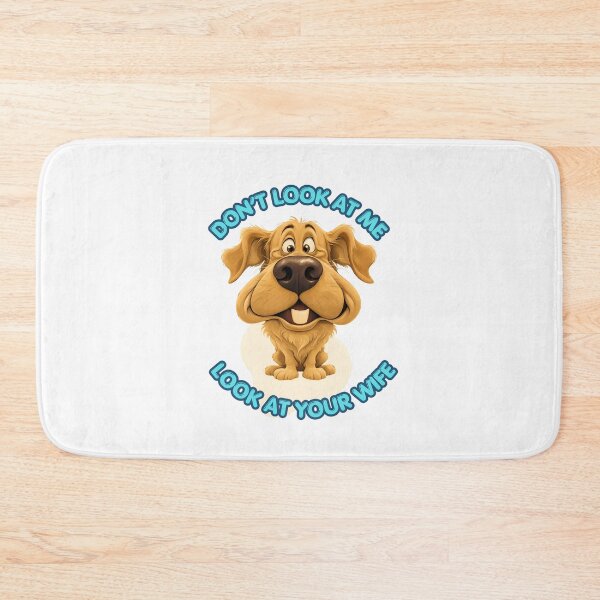 Item preview, Don't Look at Me, Look at Your Wife Funny Dog Meme | Cute Golden Dog Humor designed and sold by Kruti Collection.