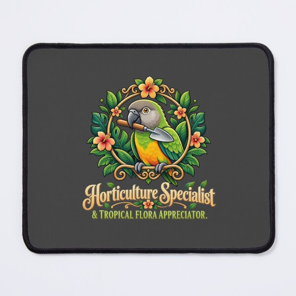 Item preview, Horticulture Specialist Senegal Parrot Tropical Gardener designed and sold by PunchDrop.