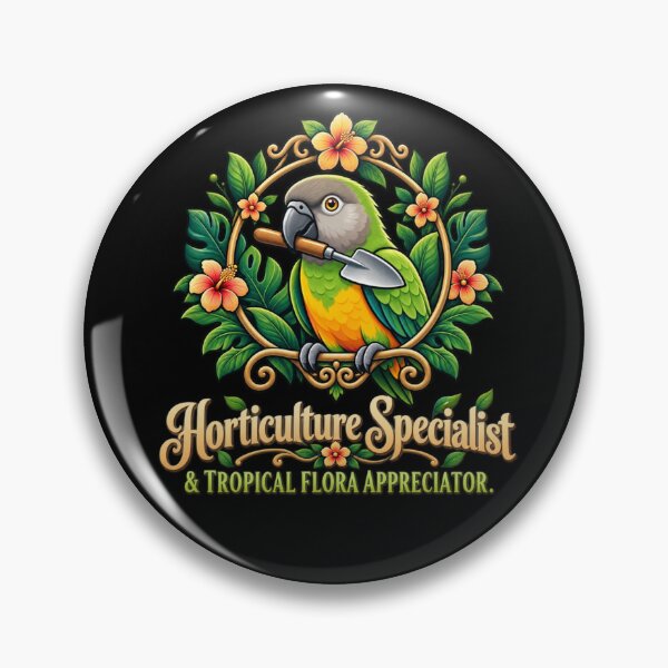 Item preview, Horticulture Specialist Senegal Parrot Tropical Gardener designed and sold by PunchDrop.