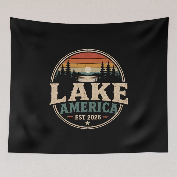 Item preview, Lake America Est 2026 designed and sold by DemureArtsy.