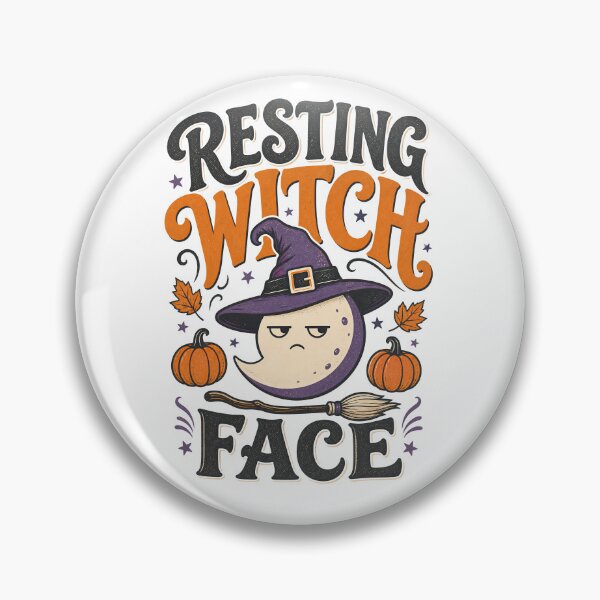 Item preview, Resting Witch Face Funny Halloween Witch designed and sold by Zenith Design.