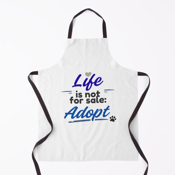 Item preview, Life Is Not For Sale - Adopt, Animal Rescue and Adoption, Blue Color designed and sold by Julia N.