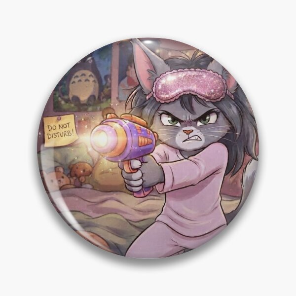 Item preview, Funny Angry Cat Close Up Portrait Do Not Disturb Art designed and sold by AfresStudio.