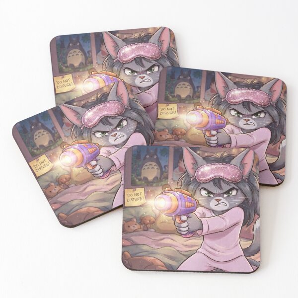 Item preview, Funny Angry Cat Close Up Portrait Do Not Disturb Art designed and sold by AfresStudio.