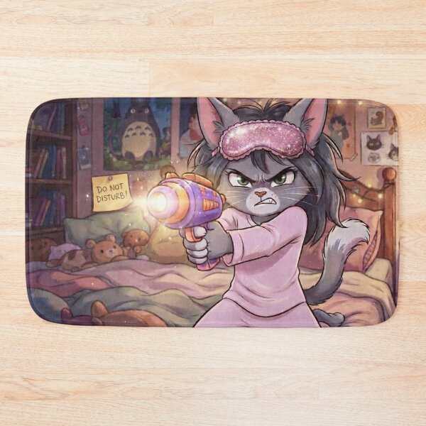 Item preview, Funny Angry Cat Close Up Portrait Do Not Disturb Art designed and sold by AfresStudio.