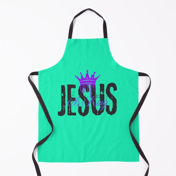Item preview,  Jesus Is King - Christian Inspiring Community Word  - Unique Gifts Green designed and sold by Doiemacreations.