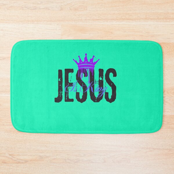 Item preview,  Jesus Is King - Christian Inspiring Community Word  - Unique Gifts Green designed and sold by Doiemacreations.