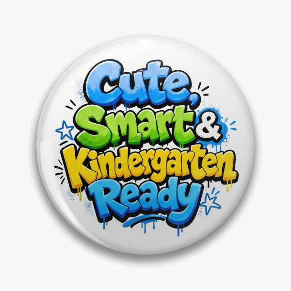 Item preview, Cute, Smart & Kindergarten Ready – Colorful Back to School designed and sold by MomParentADHD.